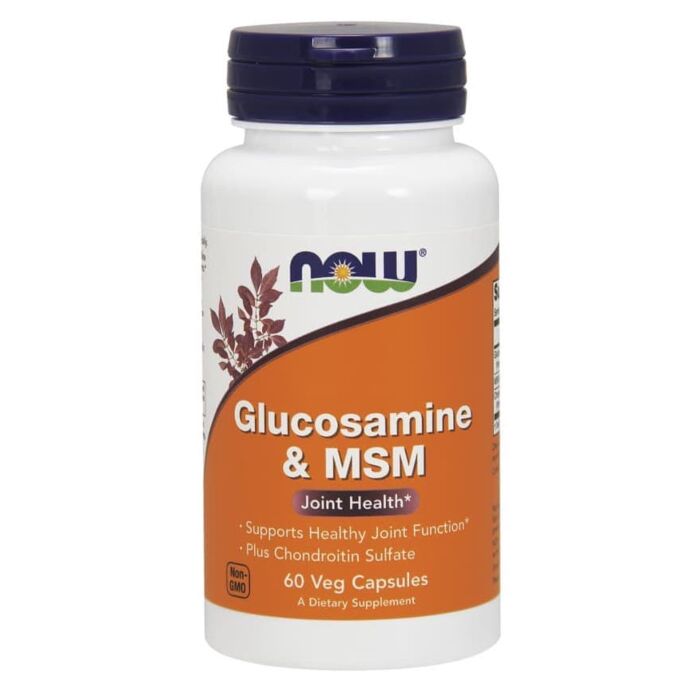 Комплекс для суставов и связок NOW Glucosamine & MSM 60 caps