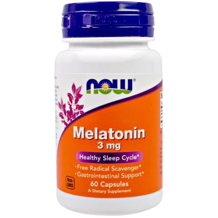 Добавка для здорового сна NOW Melatonin 3mg 60 капс