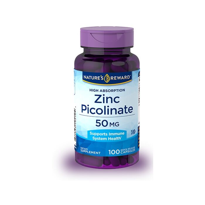 Цинк Nature's Reward Zinc Picolinate 50mg - 100 caps