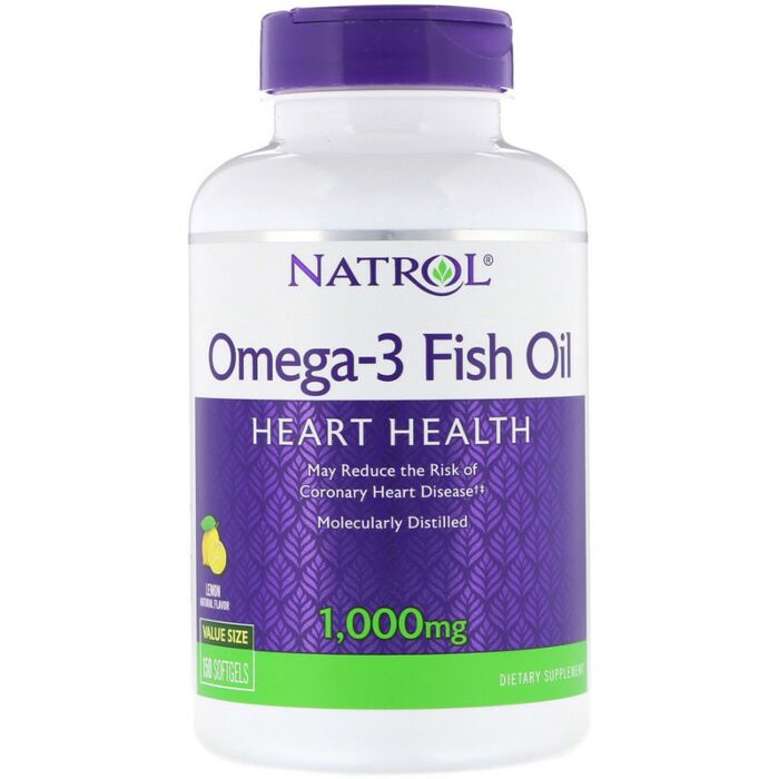 Омега жири Natrol Omega-3 1000mg 30% - 150 софт гель