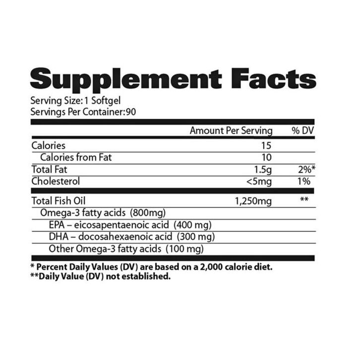 Омега жири Gat OMEGA-3 1.250 mg concentrate - 90 caps natural Lemon flavor (exp 20/07/2024)
