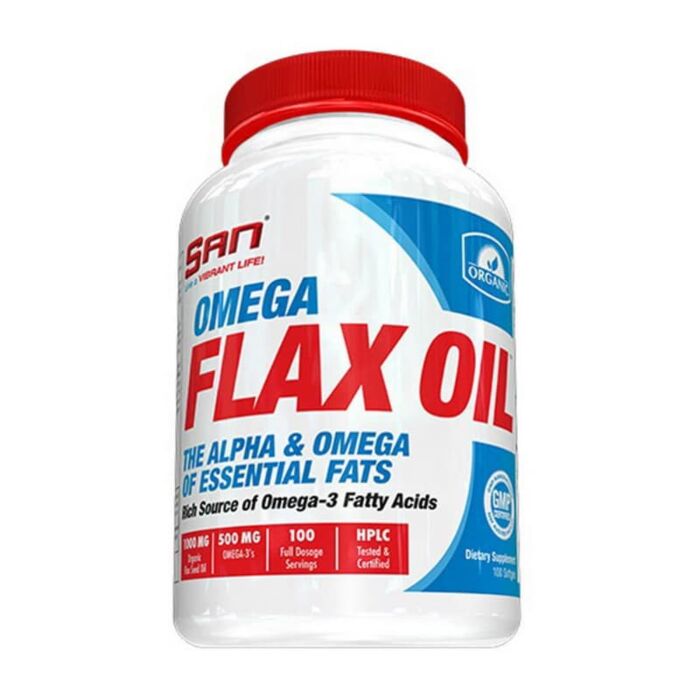 Омега жиры SAN Omega Flax Oil 100 кап (exp 04/24)