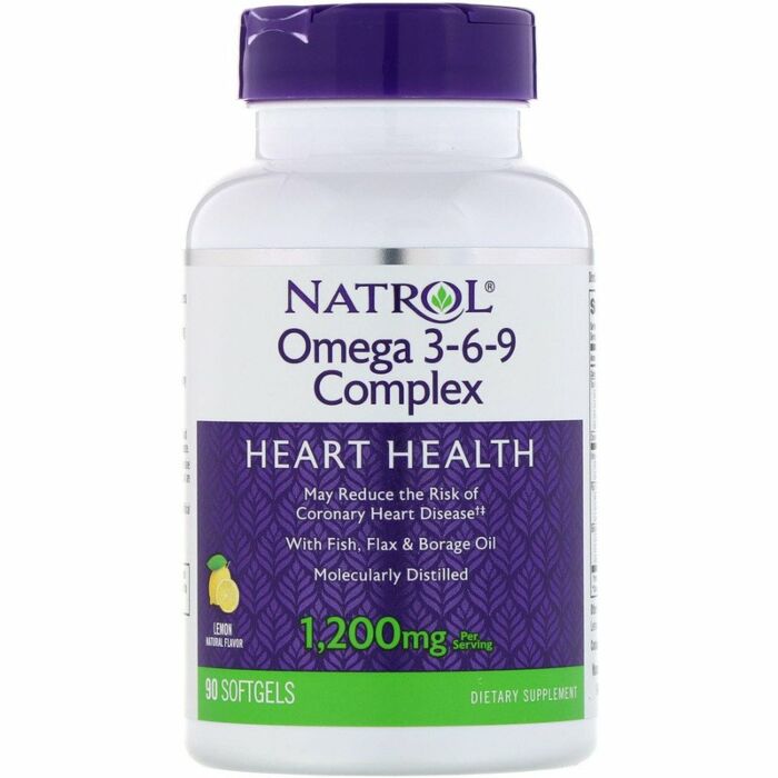 Омега жиры Natrol Omega 3-6-9 Cmplx 55% - 90 софт гель