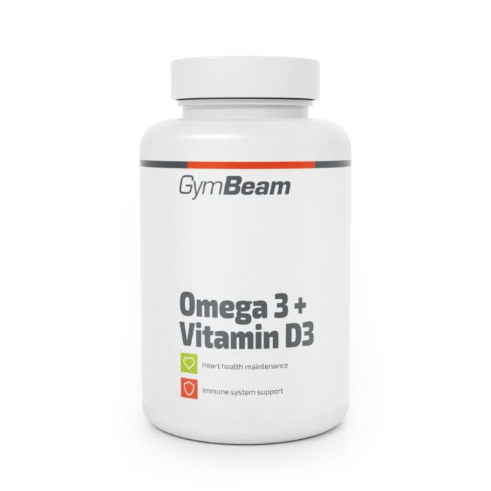 Омега жиры GymBeam Omega 3 + Vitamin D3 - 90 caps