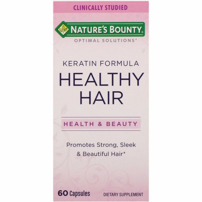 Для волос и ногтей Nature's Bounty Optimal Solutions, Healthy Hair Keratin 60