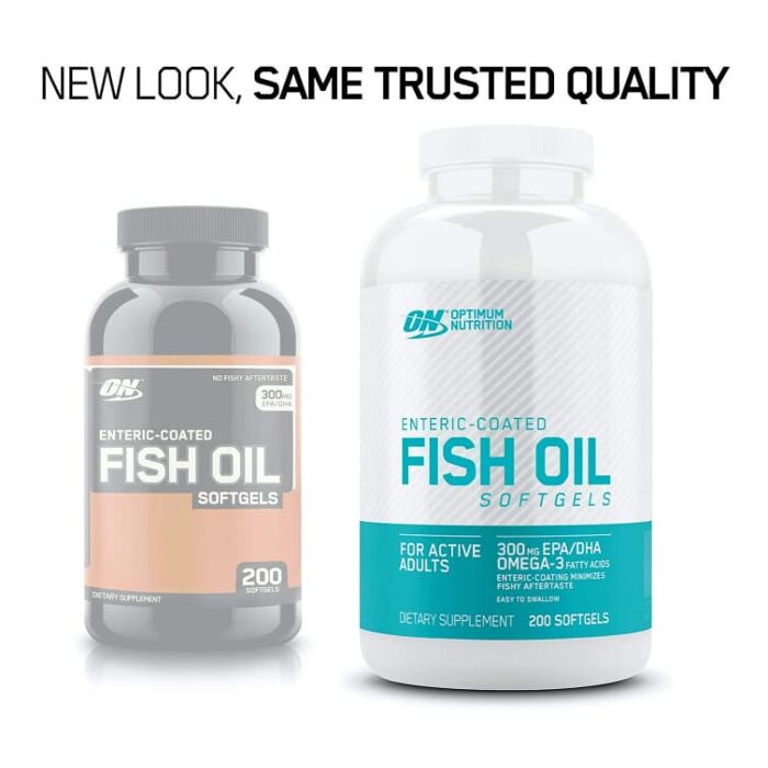 Омега жиры Optimum Nutrition Enteric Coated Fish Oil Softgels 200 капс