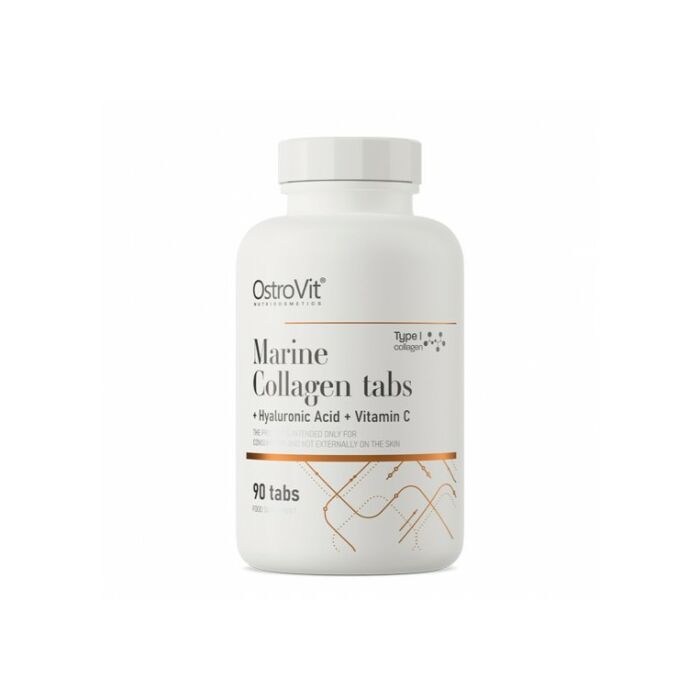 Витамин С OstroVit Collagen Marine, Hyaluronic Acid, Vitamin C 90 tabs