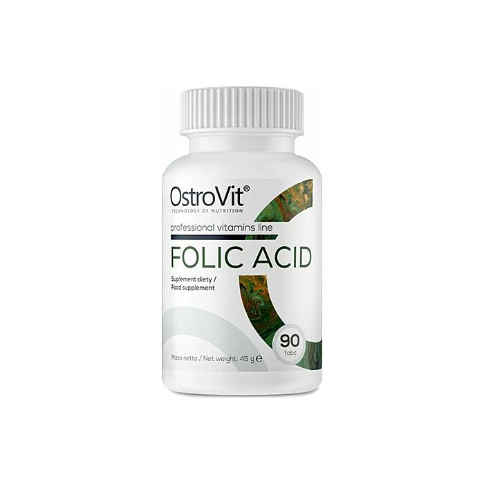 Витамин B OstroVit  Folic Acid - 90tabs