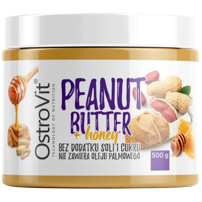 Арахісове масло OstroVit Peanut Butter with Honey 500 гр