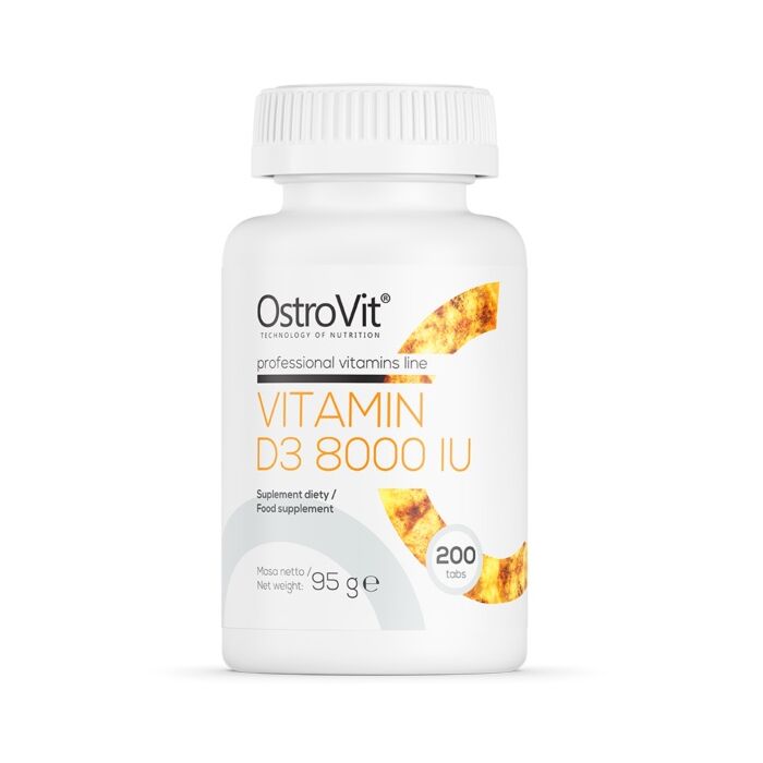 Вітамин D OstroVit Vitamin D3 8000 IU 200 tabs