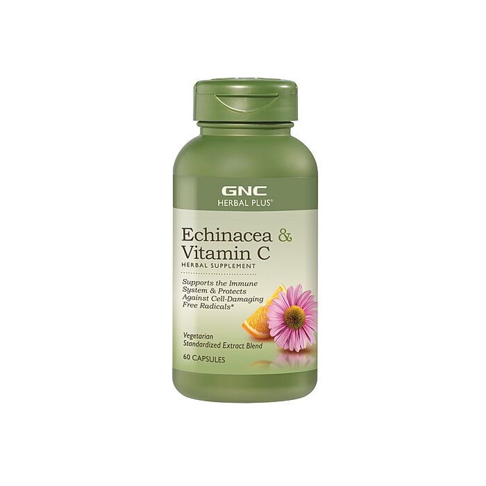 Вітамин С GNC Herbal Plus® Echinacea & Vitamin C - 60 caps