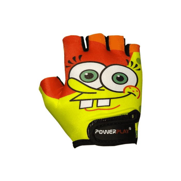 Дитячі велорукавички Power Play Детские велоперчатки 5473 Sponge Bob