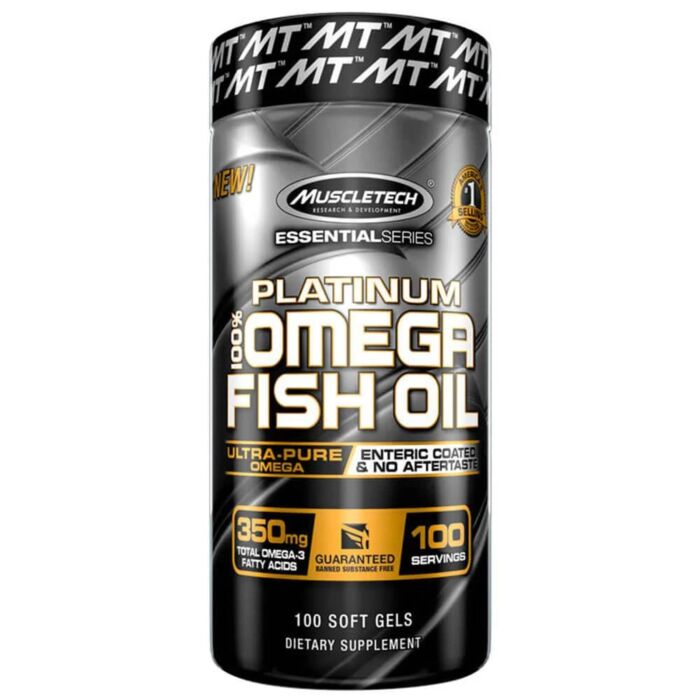 Омега жиры MuscleTech MuscleTech Platinum 100% Fish Oil 100 капсул