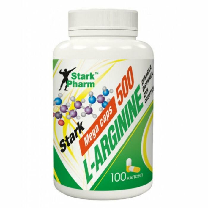 Аргинин Stark Pharm L-Arginine Mega caps 500 mg - 100 caps