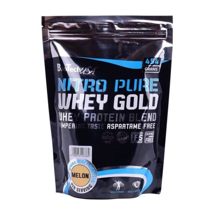 Сироватковий протеїн BioTech USA Nitro Pure Whey Gold 454 грамм