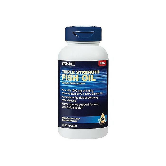 Омега жири GNC GNC Triple Strength Fish Oil 60 капс