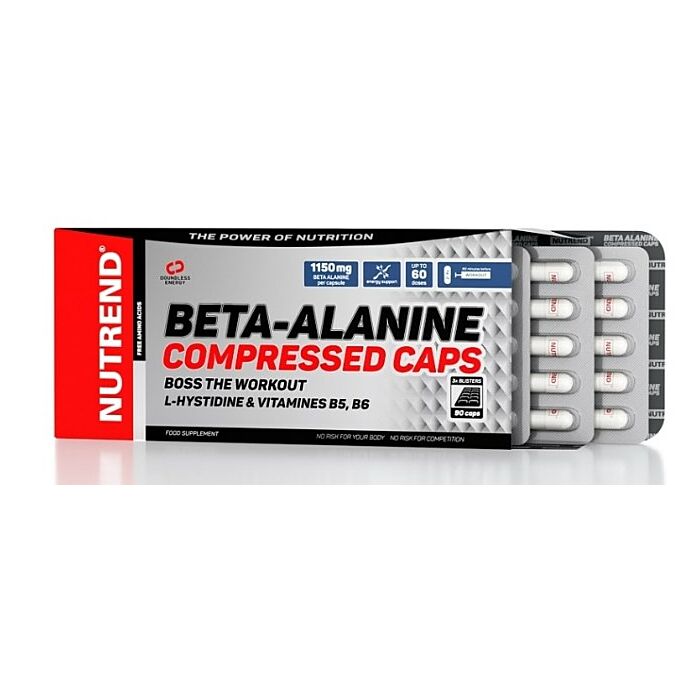 Предтренировочный комплекс NUTREND Beta-Alanine Compressed Caps 90 капс