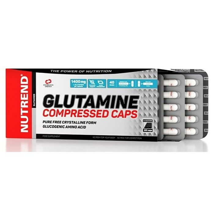 Глутамін NUTREND Glutamine Compressed Caps 120 капс