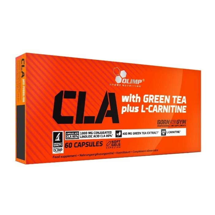 Кон'югована лінолева кислота Olimp Labs CLA with Green Tea plus L-carnitine sport edition 60 капс