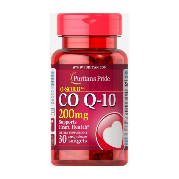 Для здоровья сердца и сосудов Puritans Pride Co Q-10 200 mg 30 caps