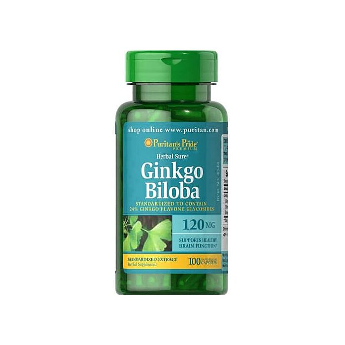 Ноотропный комплекс Puritans Pride Ginkgo Biloba 120 мг 100 капс