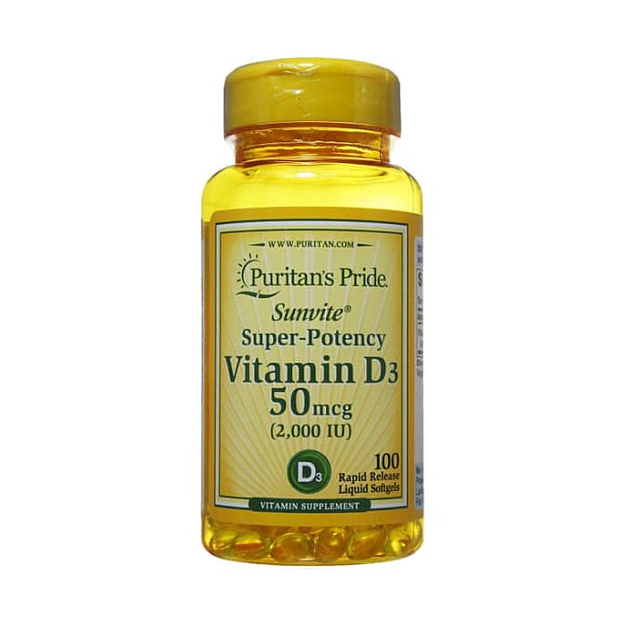 Витамин D Puritans Pride Vitamin D3 2000 IU 100 кап