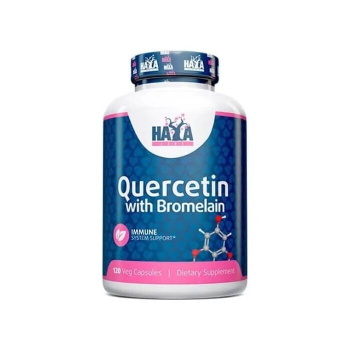 Для укрепления иммунитета Haya Labs Quercetin with Bromelain 120 veg capsules