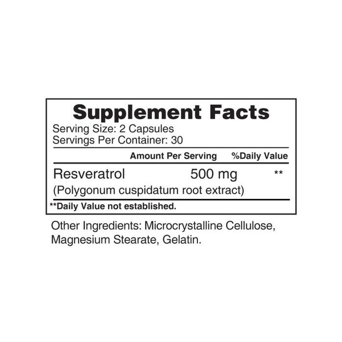 Антиоксиданти Earth's Creation Resveratrol 500 mg - 60 капс