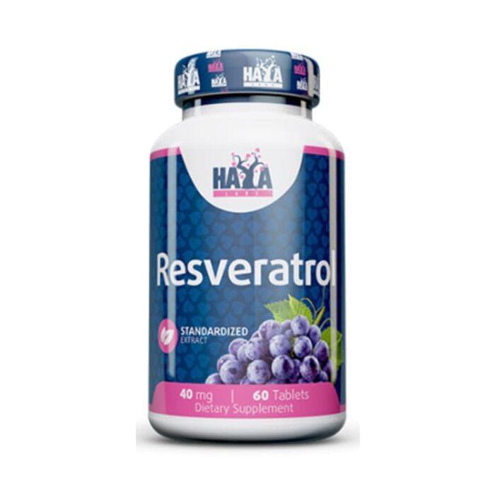 Специальная добавка Haya Labs Resveratrol 40 mg - 60 tabl