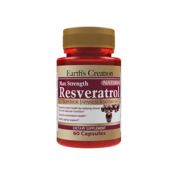 Антиоксиданти Earth's Creation Resveratrol 500 mg - 60 капс