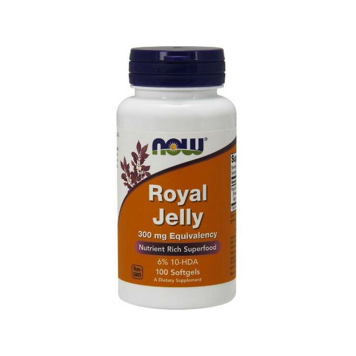 Для укрепления иммунитета, Для здоровья сердца и сосудов NOW Royal Jelly 300 mg Equivalency 100 softgels