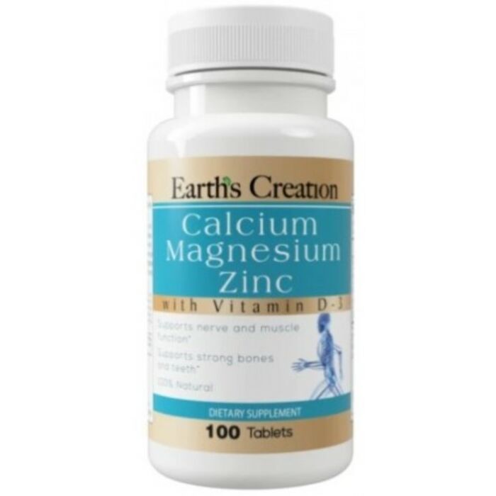 Мінерали Earth's Creation Calcium, Magnesium, Zinc - 100 таб