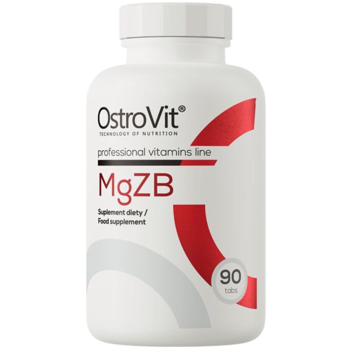 Цинк, магния аспартат плюс витамин В6, Витамин B OstroVit MGZB (ZMA) 90 таб