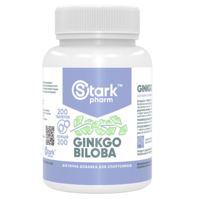 Специальная добавка Stark Pharm GINKGO BILOBA EXTRACT 40 mg - 200 tabl