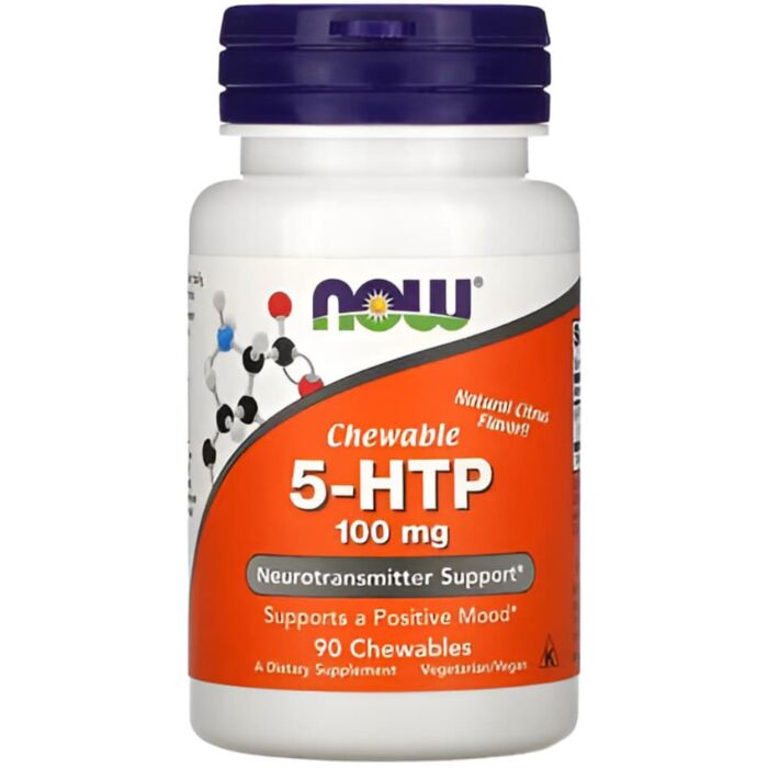5-HTP (Гидрокситриптофан) NOW 5-HTP 100mg 90 chewables