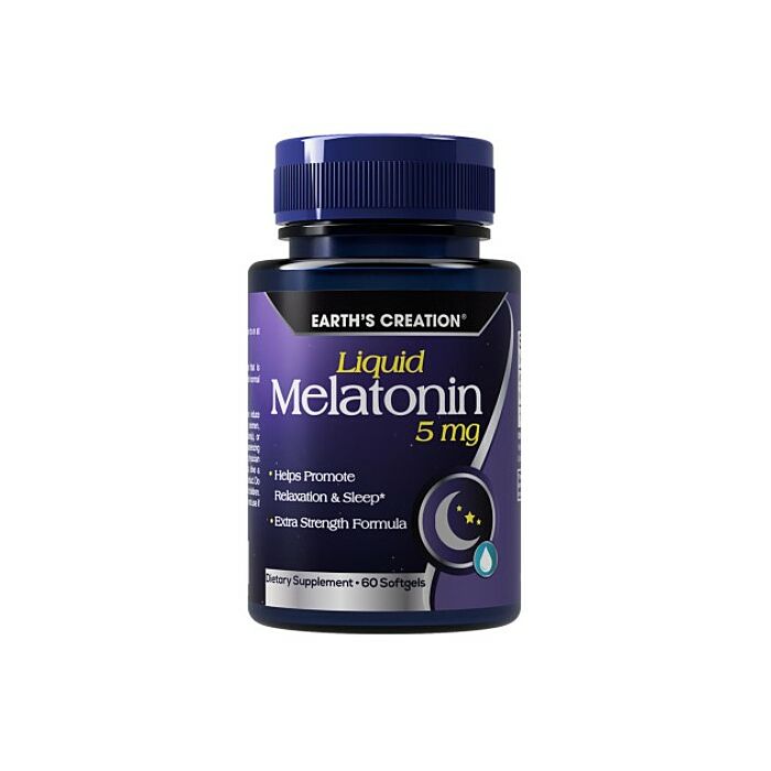 Мелатонин Earth's Creation Melatonin 5 mg - 60 софт гель
