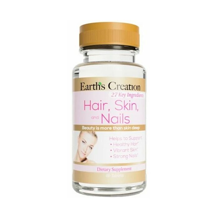 Для здоров'я шкіри, Для волосся та нігтів Earth's Creation Hair, Skin & Nails - 60 таб