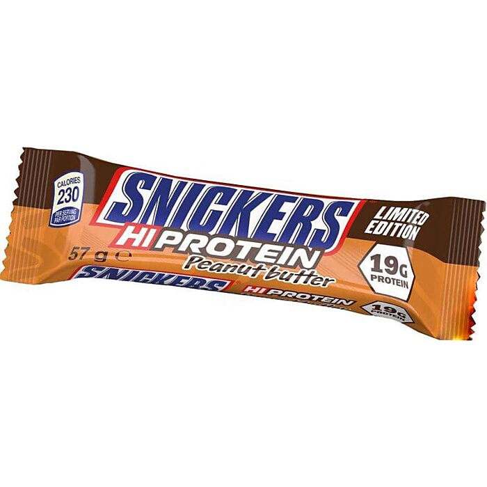 Батончики Mars Chocolate Drinks and Treats Snikers Hi Protein Bar 57 гр - peanutbutter