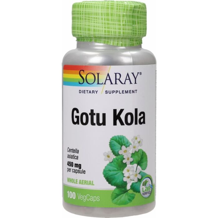 Для поддержки нервной системы Solaray Gotu Kola 450 mg