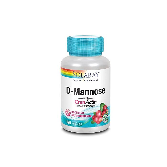 Вітамин С Solaray D-Mannose With Cranactin Cranberry Extract 120 caps