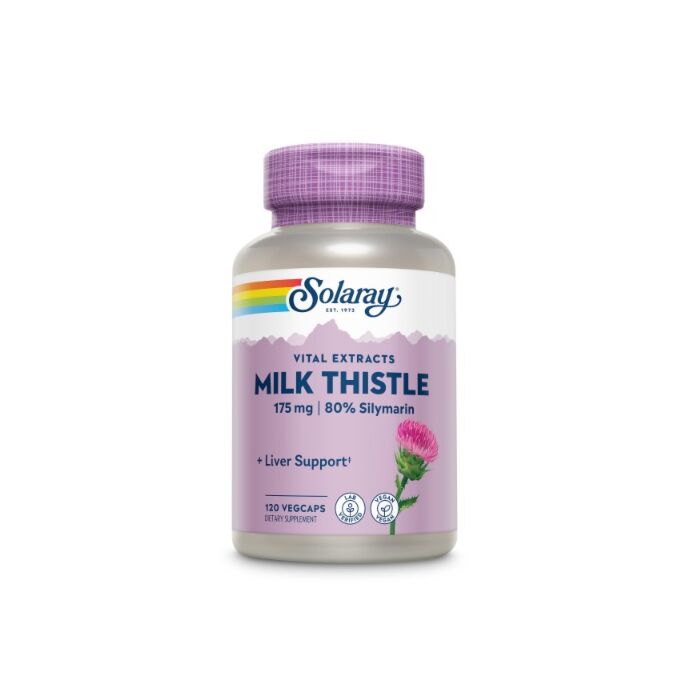 Для здоров'я шлунка Solaray Milk Thistle Seed Extract 120 caps