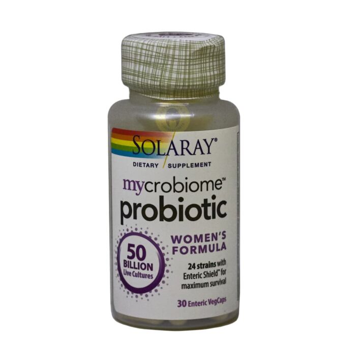 Пробіотики Solaray Mycrobiome Probiotic, Women's Formula, 50 Billion, 30 Enteric VegCaps