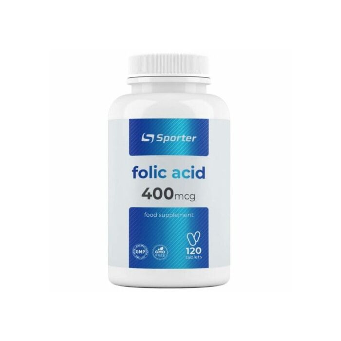 Спеціальна добавка Sporter Folic Acid 400mcg - 120 таб