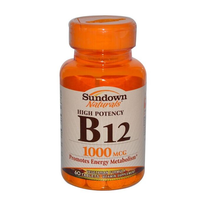 Витамин B Sundown Naturals Витамин В12, 1500 мкг, 60 табл