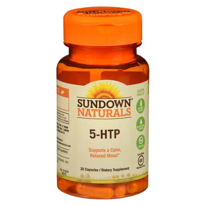 Для поддержки нервной системы Sundown Naturals 5-HTP 200mg - 30 caps