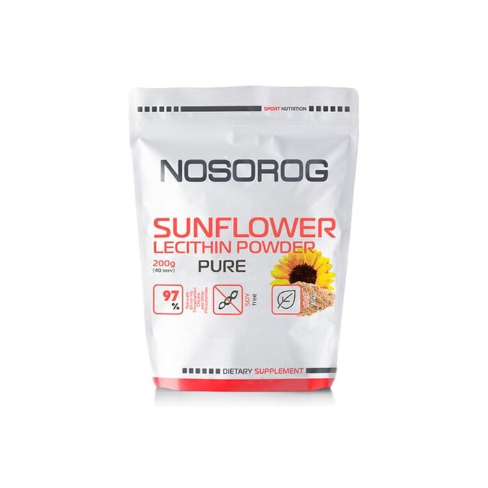 Спеціальна добавка Nosorog Sunflower Lecithin Powder, 200 гр