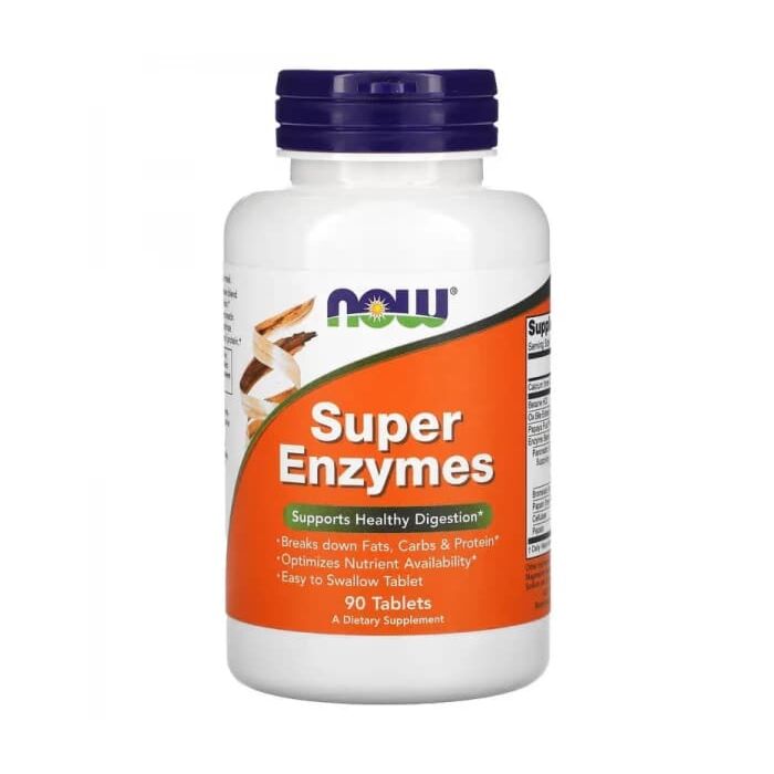 Добавка для здоровья желудка NOW Super Enzymes 90 capsules