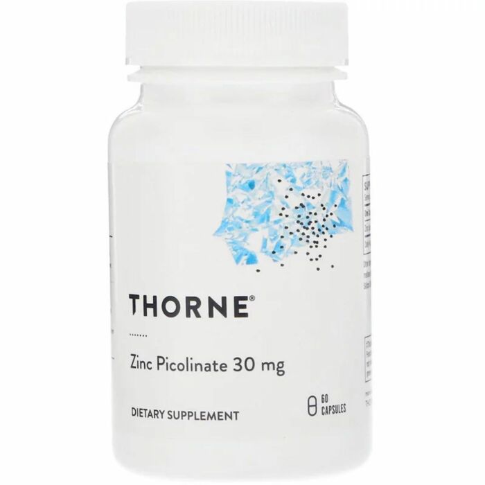 Цинк Thorne Research Zinc Picolinate, 30 мг, 60 капсул