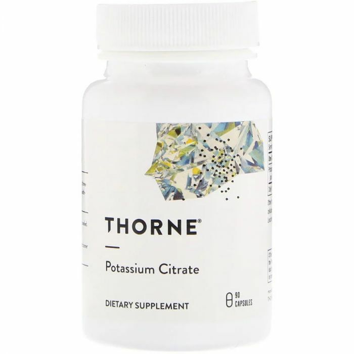 Минералы Thorne Research Potassium Citrate, 90 капсул