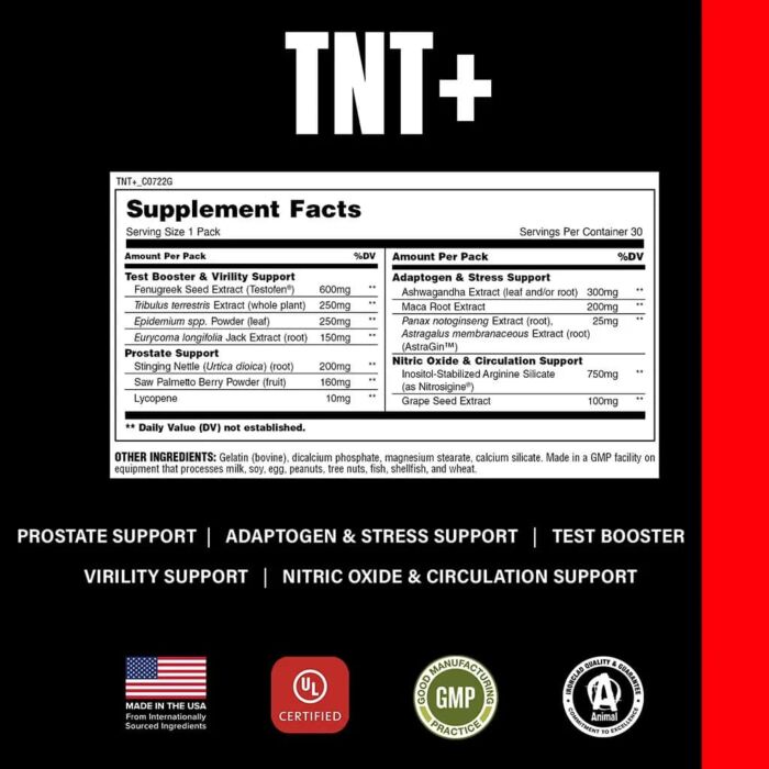 Витамины для мужчин  TNT+ 30 packs